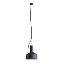 Pendant luminaire ROOMOR 1.0, E27, 600cm, deep black, with shade 2.0