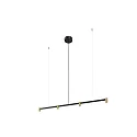 pendant luminaire TRACE CHANDELIER CEILING SUSP 1.0 IP20, champagner, black matt dimmable