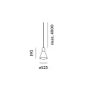Wever & Ducré pendant luminaire ODREY CEILING SUSP 1.4 PAR16 GU10 IP20, gold, white matt 