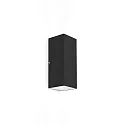 LED Wall luminaire TRAIN 2.0, 2-sided, 8W 2700K 490lm 36°, CRi >90, dimmable, black