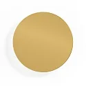 LED Wall luminaire MILES 3.0 ROUND, indirect, Ø 26cm, 8W 2700K, CRi >90, dimmable, gold