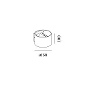 Wever & Ducré wall luminaire RAY WALL SURF 2.0 IP20, black matt dimmable