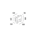Wever & Ducré staircase luminaire RETO 0.8 down, square, asymmetrical IP20, bronze dimmable