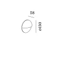 Wever & Ducré outdoor wall luminaire PAVIO IP65 1.0 IP65, bronze dimmable