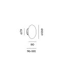 mirror luminaire PERLEZ CLIP IP44 2.0 - Ø 16CM IP44, white dimmable
