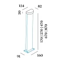 Wever & Ducré bollard lamp PALOS ROUND OUTDOOR FLOOR SURF 1.0 IP65, black matt