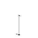 floor lamp MATCH 1.0 adjustable, UGR < 19, with cord dimmer IP20, mat, deep black dimmable