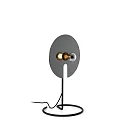 Table lamp MIRRO TABLE 1.0, mirror Ø 30cm, E27 (excl.), with cord dimmer, black chrome