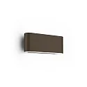 outdoor wall luminaire KIOSK 1.0 up / down, with lens optics IP65, bronze dimmable
