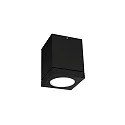Outdoor LED Ceiling luminaire TUBE CARRÉ 1.0, IP65, 8W 3000K 34°, CRi >90, dimmable, black