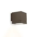outdoor wall luminaire TUBE CARRÉ WALL 1.0 PAR16 one-sided GU10 IP65, bronze