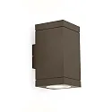 outdoor wall luminaire TUBE CARRÉ WALL 2.0 PAR16 up / down, two-sided GU10 IP65, bronze