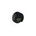 outdoor wall luminaire RETO ROUND WALL SURFACE OUTDOOR 0.8 round IP65, black matt dimmable