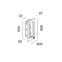 Wever & Ducré Accessory for ORIS 0.7 - flush mounted frame with flush mounted housing