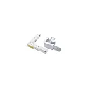 L-connector STREX 48V mechanical, built-in version, left-right, white