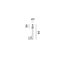 fastening hook MULTI-BASE HOOK FOR 5MM DOVEL mechanical, signal white