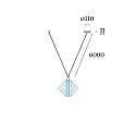 Wever & Ducré Accessory for WIRO - suspension set DECENTER 1.0 for 1 shade, E27, with canopy, 600cm