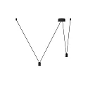 Accessory for WIRO - suspension set DECENTER 2.0 for 2 shades, 2x E27, with multi canopy, 600cm