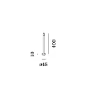 Wever & Ducré luminaire base STIPO POLE 400, bronze