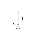 Wever & Ducré luminaire base STIPO POLE 600, anthracite