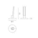 Zafferano Charging base for LED Luminaire PENCIL MODULO LUCE, IP20, white