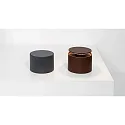 Zafferano battery table lamp PUSH-UP TAVOLO PRO cylindrical, adjustable, with diffuser IP54, rust, lacquered dimmable